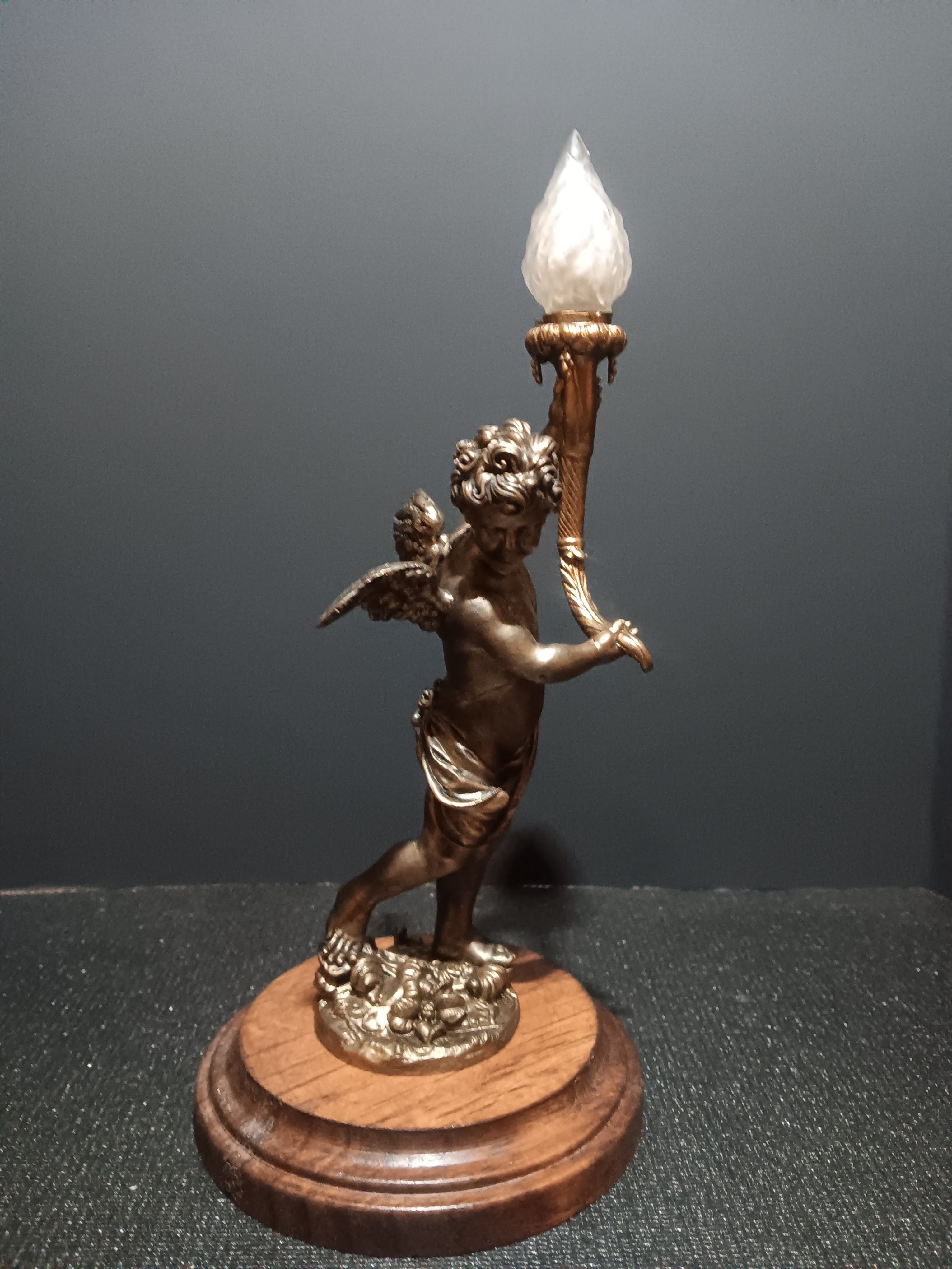 Titanic Grand Staircase Cherub Replica – 8½ Inch with Wooden Base