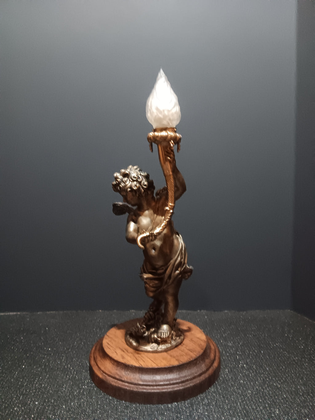 Titanic Grand Staircase Cherub Replica – 8½ Inch with Wooden Base