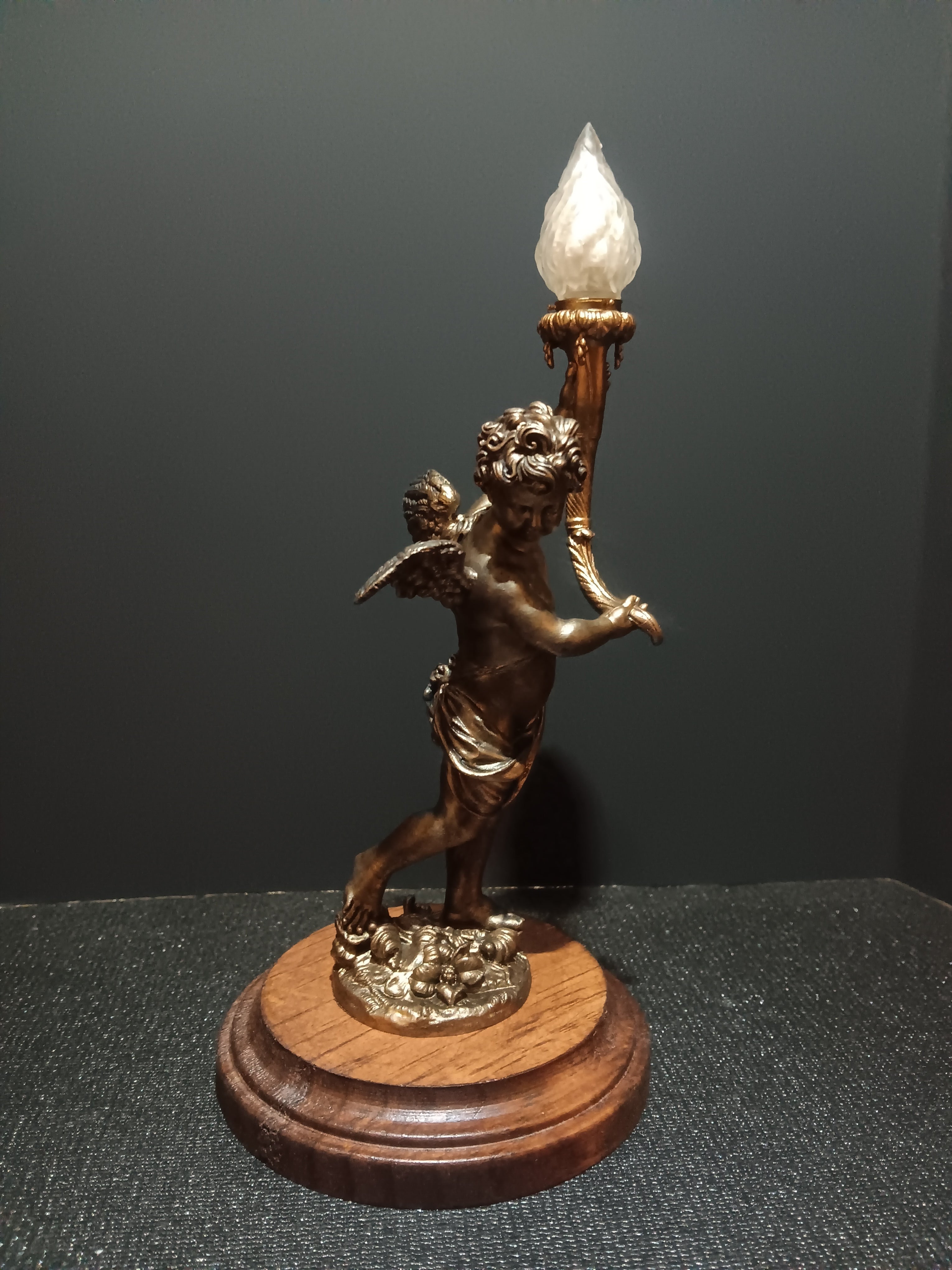 Titanic Grand Staircase Cherub Replica – 8½ Inch with Wooden Base